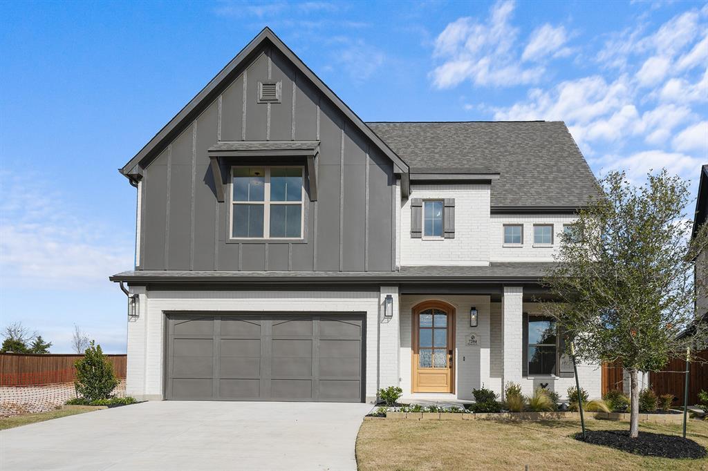 A desirable two-story ceiling in the casual dining and family room is complemented by an elegant curved staircase featuring wrought iron balusters, offering a beautiful view from the upstairs game room. Upstairs includes two guest bedrooms and two full bathrooms. The large media and game room is equipped with 7.1 pre-wired surround sound. This luxury home features nail-down hardwood flooring in focal areas, a painted brick exterior, 8’ doors downstairs, designer lighting, upgraded carpet, quartz countertops in the kitchen, and many more high-end selections. No MUD or PID tax!