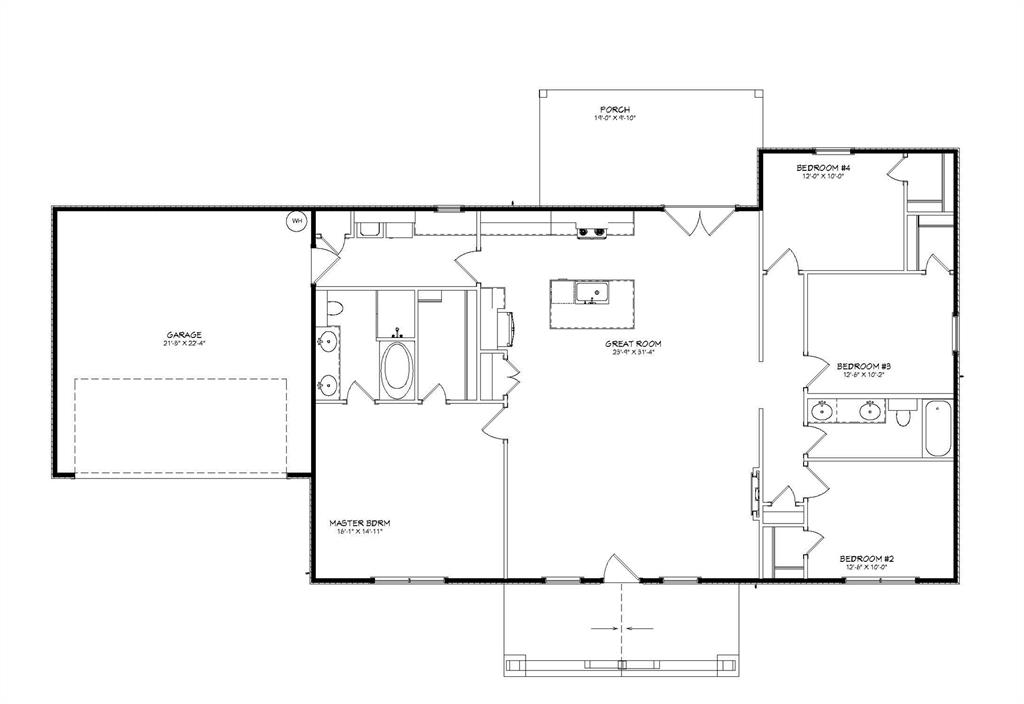 New construction proposed by Red Oak Custom Builders starting soon in Merkel! Wonderful open floorplan with 4 Bedrooms & 2 Bathrooms built on a 9ft plate. Builder's plans for the home - Kitchen to have painted cabinetry, granite on counters, gorgeous walnut butcher block on island, & SS appliances (range, microwave, dishwasher). Living room will have an electric FP.  The primary bedroom ensuite has a tub, separate tiled shower, and 2-sink vanity with granite counters. LVP main living areas, carpet in bedrooms. Foam insulation. Class 4 metal roof. Covered porches, front & back. Metal privacy fence and a 2-car garage. Landscaping to include sod in front & back. Wise camera system with 2 cameras & ring doorbell. Builder warranty. This home is just starting so builder's finish out plans ARE SUBJECT TO CHANGE and-or buyer has the opportunity to choose finishes and make some changes at this point, within builder's allowances. The barndos on the corner of S. 6th and Rose St and the one at 822 Rose were also built by Red Oak Custom Builders. Photos from those homes are just representative of the builder's style. All measurements are approximate.  Lot size is also approximate since it's a larger lot that has been subdivided.