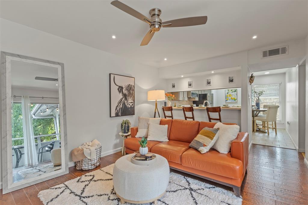 Stylish Oak Lawn Condo with Private Balcony — Minutes from Uptown & Katy Trail

Prime Oak Lawn location! Move-in ready condo in one of Dallas’s most walkable neighborhoods—just minutes from Uptown, Downtown, and the Katy Trail, with Dallas Love Field only 11 minutes away.

Bright open-concept living seamlessly connects the living, dining, and kitchen areas—ideal for everyday living or entertaining.

The living room features wood floors, recessed lighting, a sleek ceiling fan, and a modern accent wall. Step out to your private balcony—perfect for morning coffee or evening relaxation.

The kitchen offers freshly painted cabinetry, upgraded appliances, modern fixtures, and a breakfast bar that flows naturally into the main living space.

The bedroom serves as a peaceful retreat with plush carpet, blackout shades, recessed lighting, a modern ceiling fan, and an oversized closet with built-in lighting.

The bathroom has been fully updated with a new vanity, new flooring, and recessed lighting, blending modern style with functionality.

Additional highlights:
• New central HVAC
• Energy-efficient windows
• Dedicated parking
• Secure gated community with pool, courtyard, and shared amenities

Whether you’re a first-time buyer, investor, or seeking low-maintenance city living, this Oak Lawn condo offers the perfect combination of comfort, style, and location.

Condos in this area rarely stay on the market—schedule your private showing today.