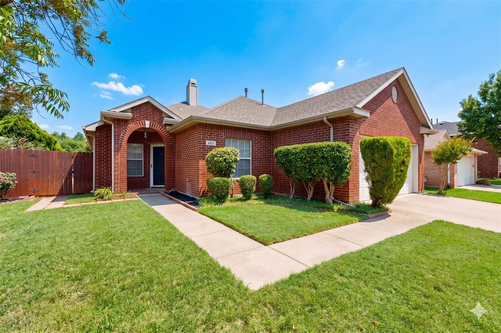 Welcome home to this beautifully updated, move-in ready one-story gem nestled in the heart of Flower Mound. Perfectly designed for those transitioning from apartment living, relocating to the DFW metroplex, or seeking to slash their daily commute, this property offers the ultimate blend of comfort, style, and convenience.
Step inside to discover a bright and airy open floor plan featuring fresh, modern flooring that flows seamlessly throughout. The heart of the home is a dream kitchen fully equipped with premium granite countertops, a spacious pantry, pristine cabinetry, and sleek stainless steel appliances, making it perfect for both daily living and entertaining. Retreat to the private master bedroom suite, your personal oasis featuring a generous walk-in closet and a beautifully updated bathroom with a modern walk-in shower. Every major system has been meticulously cared for, with recent home improvements including a newer HVAC system, updated bathrooms, and a modernized kitchen, giving you total peace of mind.
Outside, the large, expansive backyard and relaxing patio offer the perfect backdrop for weekend barbecues, gardening, or just unwinding after a long day. Location is everything, and this home delivers. Parents will appreciate the access to Flower Mound’s exemplary, highly-rated public schools. Commuters will love the unbeatable proximity to major thoroughfares including Interstate 635, Highway 121, and DFW International Airport, providing incredibly quick and easy access to the region’s premier employment hubs, dining, and shopping. This is the perfect opportunity to stop renting and start owning a meticulously maintained piece of Flower Mound. Come tour this property today and step into your move-in ready future!
