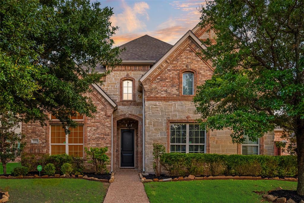 Beautiful 5-bedroom, 4-bathroom home in the Newton Ranch community of Keller. Stunning curb appeal welcomes you with a brick and stone elevation and a split 3-car garage. Inside, rich wood floors lead past the elegant formal dining room and sweeping curved staircase, creating a grand first impression. A dedicated home office provides the perfect space for working remotely. The impressive living room features soaring ceilings, abundant natural light and a cozy corner fireplace, seamlessly flowing into the chef-inspired kitchen. The kitchen is designed for entertaining with white cabinetry, a large seated island, granite countertops, gas cooktop, double ovens and a convenient butler’s pantry. The private primary suite offers a relaxing retreat with dual vanities, a corner soaking tub, walk-in shower with bench seat and a spacious walk-in closet. A secondary bedroom and full bath on the first floor provide excellent accommodations for guests or multi-generational living. Upstairs, a spacious game room and dedicated media room create the ultimate entertainment space, while three additional bedrooms and two full bathrooms offer plenty of room for family and guests. A freshly painted interior and new carpet make this home move in ready! The backyard is summer ready, with a pool and spa and an attached grill. Ideally located near Highway 377 and Southlake Boulevard (1709), with premier shopping, dining and entertainment at Southlake Town Square just minutes away.