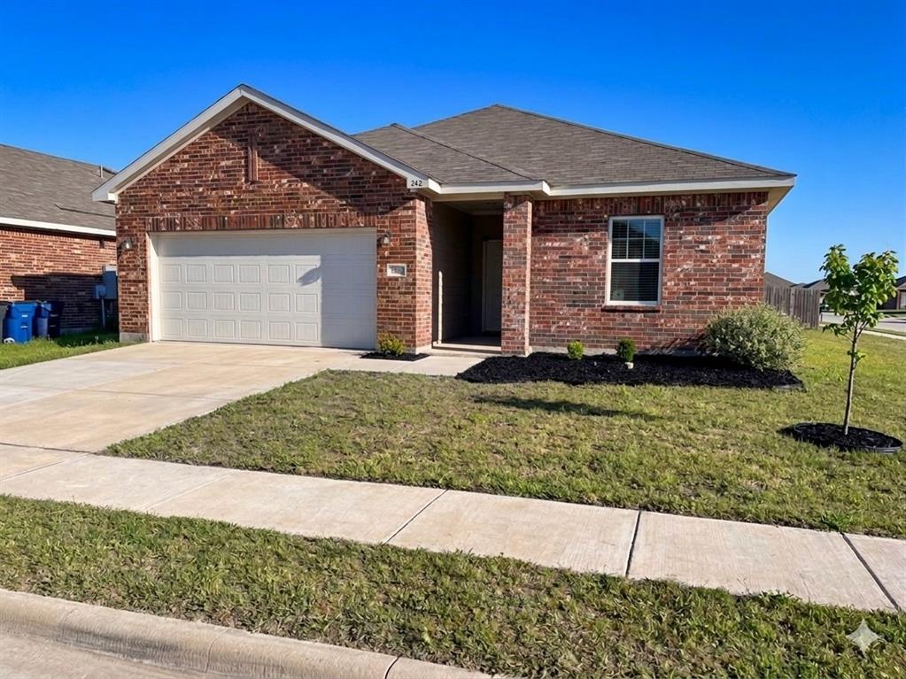 Welcome to this beautifully remodeled 4-bedroom, 2-bath home in Lavon! From the moment you step inside, you’ll notice the stylish waterproof luxury vinyl plank flooring and fresh paint that flow throughout the entire home. The open-concept family room connects seamlessly to the kitchen, featuring a large granite island, stainless steel appliances, and plenty of space for gathering and entertaining. The private primary suite overlooks the spacious backyard and includes an oversized shower and a generous walk-in closet. Three secondary bedrooms are thoughtfully separated from the main living area, offering added privacy and flexibility for family or guests. Enjoy neighborhood amenities including scenic walking trails along the greenbelt and a community playground. Conveniently located just minutes from local schools, about 10 minutes to Wylie, 15 minutes to Rockwall, with quick access to SH-78 and I-30. New shopping and dining options are also coming soon. Located in rapidly growing Lavon, this home offers the perfect blend of small-town charm and future potential—an ideal place to begin your homeownership journey.