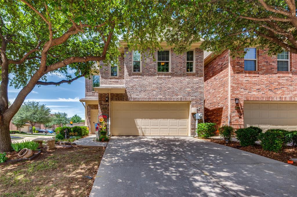 Welcome to 2656 Jacobson Drive, a beautifully updated corner lot townhouse in the desirable Settlers Village community of Lewisville. This spacious home offers 3 bedrooms, 2.5 bathrooms, and a thoughtfully designed layout filled with stylish upgrades and modern finishes. Luxury vinyl plank flooring flows throughout the home, creating a seamless and low maintenance living space with no carpet in sight. The bright and inviting kitchen features quartz style countertops, updated fixtures, black appliances, abundant cabinetry, and a striking green subway tile backsplash that adds personality and charm. The open concept living and dining areas are perfect for both everyday living and entertaining. Upstairs, the oversized primary suite offers a true retreat with a beautifully renovated ensuite bathroom featuring dual sinks, updated cabinetry, an oversized walk in shower with frameless glass, and custom finishes throughout. Both full bathrooms have been tastefully updated, giving the home a fresh and modern feel. Additional highlights include new windows, spacious secondary bedrooms, updated lighting, and a versatile upstairs loft area that can serve as a home office, media space, or playroom. Situated on a premium corner lot, the home also offers a private fenced backyard, covered patio, and truly low maintenance living with the HOA maintaining both the front and back yard landscaping. Residents enjoy access to community amenities including a pool and jogging trails, all conveniently located near shopping, dining, major highways, and Lewisville ISD schools.