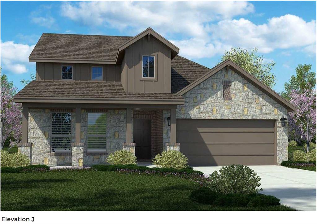 Come and see this architecturally designed home with a professionally engineered post tension foundation plus premium divided light windows on the front of the elevation. Beautiful kitchen cabinets, quartz countertops (based on availability and per package), stainless steel stove top, built in double ovens & dishwasher. Luxurious primary bathroom that includes a walk-in shower and tub. Spacious family room include gas fireplace.  Home features throughout include polysealant anti-draft protection at windows, doors and plate penetration. Photos shown here may not depict the specified home and features. Elevations, exterior-interior colors, options, available upgrades, and standard features will vary in each community and may change without notice. May include options, elevations, and upgrades that require an additional charge.