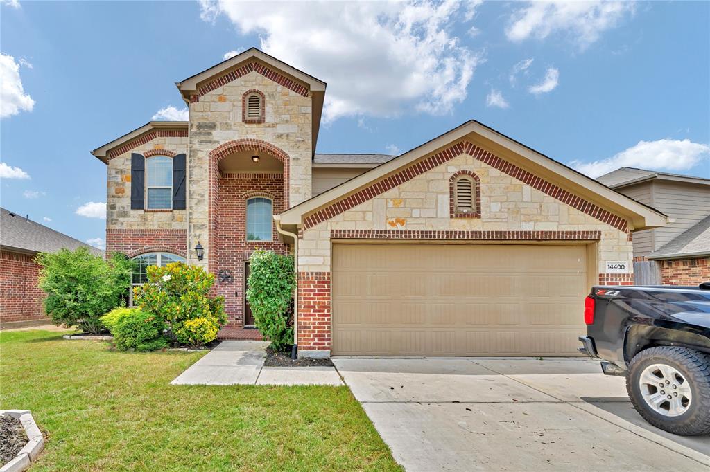Welcome to this beautifully maintained 4-bedroom, 2.5-bathroom home in the heart of Haslet, offering 2,573 square feet of thoughtfully designed living space. Built in 2013, this impressive two-story home combines comfort, functionality, and timeless style.
From the moment you arrive, you'll be greeted by a striking brick and stone elevation, manicured landscaping, and inviting curb appeal. Inside, soaring ceilings, elegant archways, and rich wood flooring create a warm and welcoming atmosphere. The open-concept layout is perfect for entertaining, featuring spacious living and dining areas filled with natural light.
The well-designed floor plan offers generously sized bedrooms, flexible living spaces, and a private primary suite designed for relaxation. Whether you're hosting family gatherings, working from home, or simply enjoying everyday life, this home provides the space and versatility you've been looking for. SOLAR PANELS WILL BE PAID OFF AT CLOSING BY SELLER
Conveniently located near major highways, shopping, dining, and highly rated Northwest ISD schools, this move-in-ready home offers the perfect blend of suburban tranquility and everyday convenience.
Don't miss your opportunity to own this exceptional Haslet home—schedule your private showing today!

Agent Remarks: Buyer and buyer's agent to independently verify all information including schools, square footage, room dimensions, HOA information, restrictions, and taxes.
