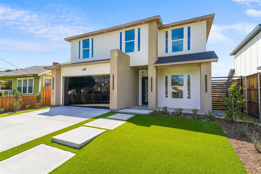 Beautiful MOVE-IN ready new construction home in the heart of Dallas, just minutes away from the vibrant Bishop Arts District, Halperin Park and Downtown Dallas. This beautifully crafted residence showcases exceptional attention to detail and modern design throughout. Featuring 5 spacious bedrooms and 3 elegant full bathrooms, this home offers a functional and open layout perfect for everyday living and entertaining. The gourmet island kitchen with gas stove is a true centerpiece, complete with stylish finishes and ample space for gatherings. A versatile upstairs loft provides additional living or flex space to suit your needs. The private primary suite is a true retreat with a mega closet & its own luxurious ensuite bath designed for comfort and elegance. Step outside to enjoy a large covered patio and an expansive backyard, ideal for year-round entertaining & plenty of space to build a pool. Energy efficient home with foam insulation, fully landscaped, sprinkler system & more! This home blends comfort, style, and location—an incredible opportunity to own new construction in one of Dallas’ most desirable areas! Seller can help with $7,000 towards closing costs. Spacious lot 50x140. Don't miss out & Send your offer Today!