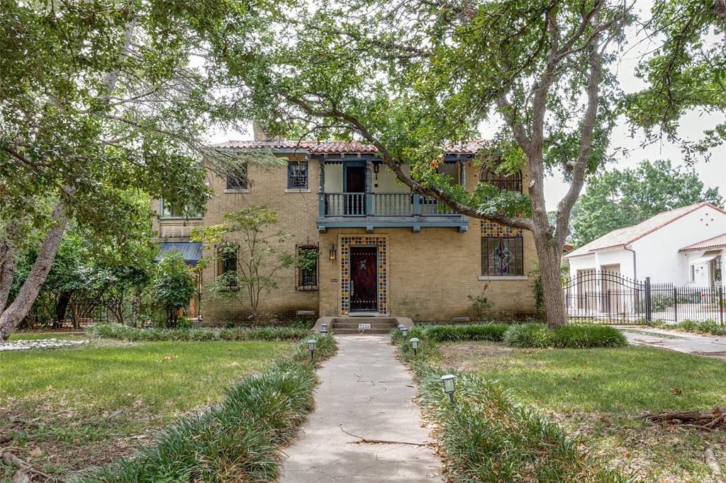 Original Spanish Eclectic time capsule built by Hutsell in 1932 on a rare double lot on Lakewood Blvd. & offered for the first time in 48 years since the 3rd owners purchased in 1975.  Artesian touches of the era include an amazing Batchelder tile fireplace, Potter Ironworks staircase & gates, whimsical light fixtures, quarter-sawn narrow gauge hwds, plaster walls, coved ceilings, vibrant stained-glass windows, colorful “pillow-tile” at the front entry & baths, fresco landscape murals from White Rock Lake and a rare prohibition hidden bar. Hutsell designed & built approximately 50 homes in Lakewood from 1926 to 1941, and designed fanciful residences, most of them in a highly-personalize Spanish Eclectic style.  This incredible example of Hutsell's work can be restored, brought back to life and expanded to create one of Lakewood's premier estates! Check out Candy's Dirt for an amazing editorial for this property. Open House Sunday, August 13th, from 1-5pm.