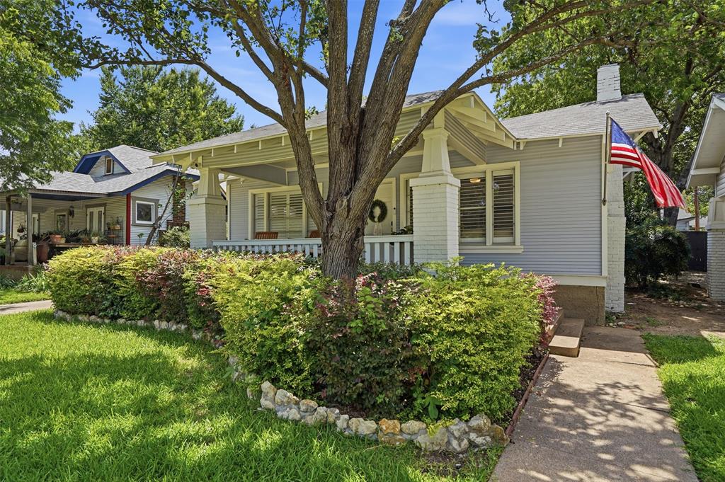 2208 Western Avenue is a thoughtfully updated 3-bedroom, 2-bath home in an unbeatable Fort Worth location, offering timeless character, bright and airy living spaces, and inviting outdoor areas. The spacious living room is centered around a classic fireplace and flows seamlessly into the dining area, creating an ideal layout for everyday living and entertaining. Large windows throughout the home fill the space with natural light, enhancing its open and welcoming feel. The updated kitchen features custom cabinetry, granite countertops, stainless steel appliances, ample storage, and a breakfast area overlooking the backyard. The private primary suite features an updated bath and an oversized closet, while two additional bedrooms provide flexibility for family, guests, or a home office. Step outside to enjoy multiple outdoor living spaces, including a pergola-covered deck and an additional covered patio overlooking the private backyard. Mature trees provide shade and privacy, while the spacious lawn offers plenty of room for play, pets, or gardening. Situated just minutes from River Crest Country Club, Camp Bowie Boulevard, the Cultural District, and downtown Fort Worth, this home combines timeless character, thoughtful updates, and an exceptional location in one of Fort Worth's most established neighborhoods.