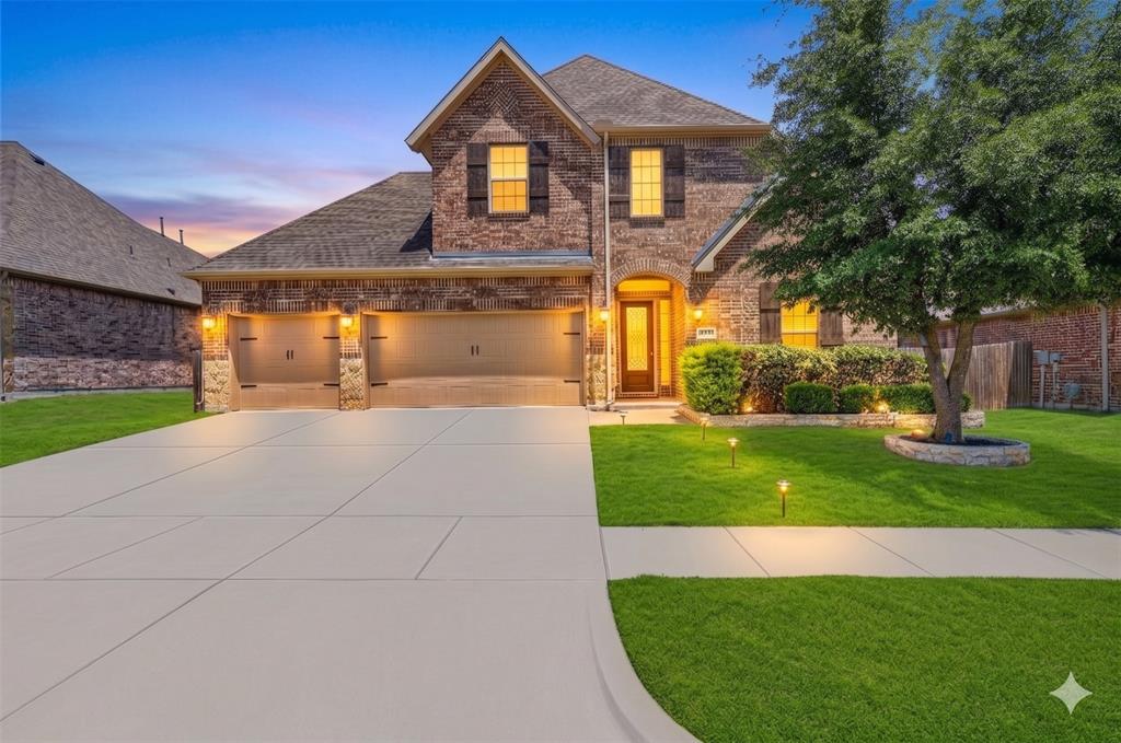 RARE 3-CAR GARAGE, 4 FULL BATHS, OVERSIZED 0.26-ACRE LOT.  Home backs to a peaceful walking trail.
Welcome to this beautifully updated 5-bed, 4-bath home in McKinney's sought-after Highlands at Westridge, zoned to top-rated Prosper ISD. Thoughtfully designed for everyday living and entertaining, this move-in-ready home offers an exceptional blend of space, privacy, and functionality.

A grand foyer welcomes you with fresh all-white interior paint and engineered wood flooring throughout the main living areas. The spacious family rm features a fireplace and built-in surround sound system, while the open-concept kitchen offers an oversized island, newly painted cabinetry, gas cooktop, stainless steel appliances, large walk-in pantry, and bright breakfast nook.

The desirable split-bedroom layout includes two secondary bedrooms and a full bath on one side of the home. One bedroom features French doors and engineered wood flooring, making it ideal as a home office or study. Privately located at the rear of the home, the primary suite offers backyard views and a spa-like bath with dual vanities, soaking tub, separate shower, and oversized walk-in closet.

Upstairs, a large game room provides flexible living space, while the dedicated media room includes its own surround sound system. Two additional bedrooms function as private junior suites, each with a walk-in closet and full bath.

Situated on a rare 0.26-acre lot, the backyard offers ample room for a pool, play area, or custom outdoor living space. Enjoy the covered patio and added privacy provided by the walking trail behind the property, creating a generous buffer from rear neighbors and expansive sky views.

Residents enjoy access to a community pool, with elementary, middle, and high schools all within approximately 1-2 miles. Conveniently located near shopping, dining, and major highways.

Rarely does a home combine a 3-car garage, 4 full baths, oversized lot, and Prosper ISD zoning in one package.