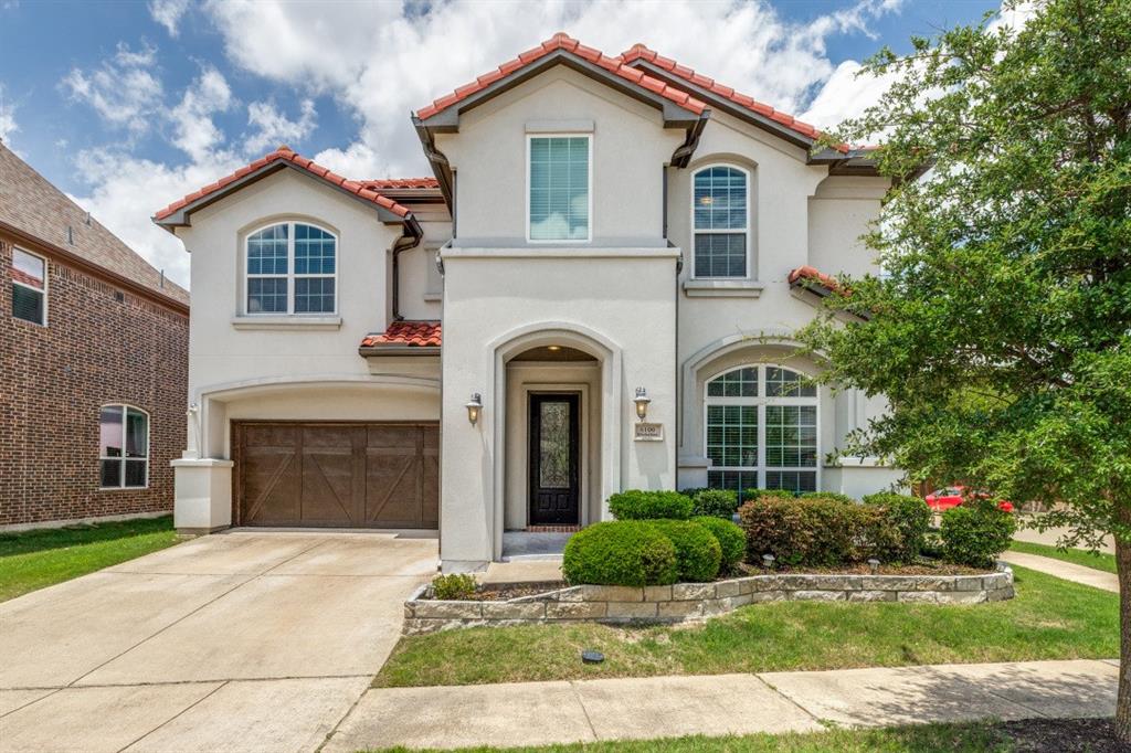 Welcome to this beautiful Mediterranean-style home in the highly sought-after Fairways at Craig Ranch. Featuring 4 bedrooms, 3.5 baths, step inside to discover an open-concept floor plan featuring hardwood flooring, soaring ceilings, abundant natural light, and a cozy fireplace. The chef's kitchen is equipped with granite countertops, stainless steel appliances, a gas cooktop, ample cabinetry, and generous prep space—perfect for entertaining and everyday living. The spacious primary suite offers a private retreat with dual vanities, a relaxing soaking tub, separate shower, and a large walk-in closet. Additional bedrooms provide flexibility for guests, a home office, or multi-generational living. Enjoy outdoor living on the covered patio overlooking the beautifully maintained yard—ideal for morning coffee or evening gatherings. Conveniently located near shopping, dining, golf, and major highways, this home combines luxury, comfort, and an unbeatable McKinney location