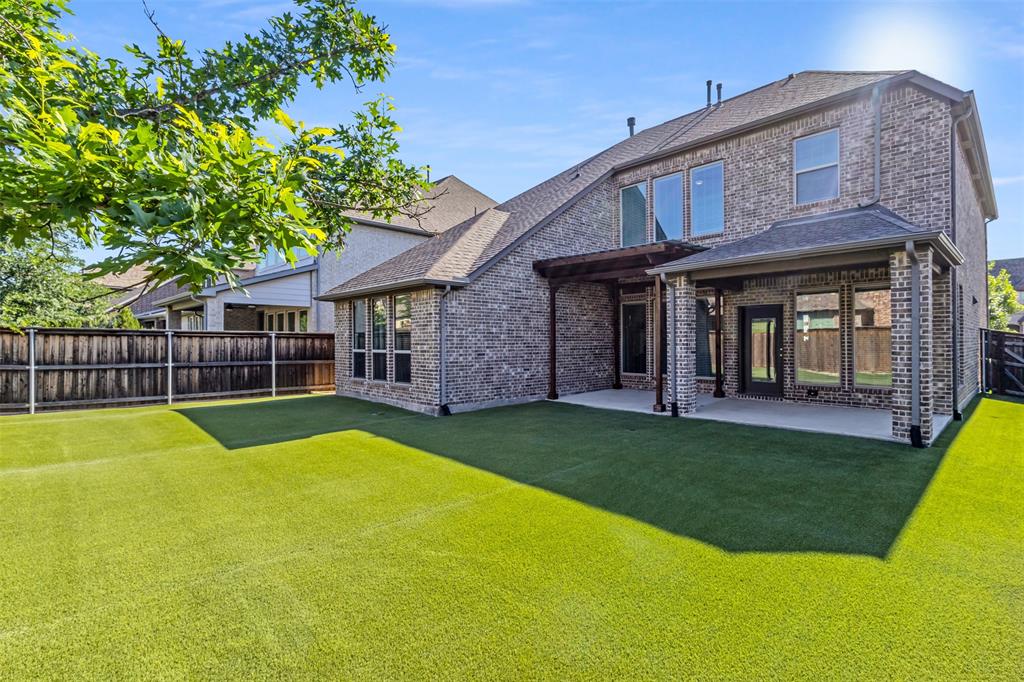 $10,000 in seller concessions! THE ENTIRE BACKYARD IS TURF, the kitchen has been completely remodeled, the patio and patio cover were thoughtfully extended, and a beautiful flex space was transformed into an even better private study.

Located in the highly sought-after Trinity Falls community, this home offers access to an on-site elementary school, resort-style pool, fitness center, pickleball courts, walking trails, and convenient proximity to major highways, H-E-B, and Downtown McKinney.

The spacious family room is filled with natural light from large windows and features a cast stone fireplace, creating a warm and inviting central gathering space. Its open-concept design flows seamlessly into the fully remodeled kitchen and bright breakfast nook, making it ideal for both everyday living and entertaining.

The first-floor primary suite offers a private retreat with a garden tub, separate glass shower, dual vanities, and a spacious walk-in closet.

Upstairs, you’ll find a versatile game room, generously sized secondary bedrooms, and ample storage to fit your lifestyle.