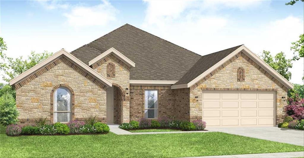 MLS# 20428534 - Built by Impression Homes - Ready Now! ~ This very popular 1-story Hampton floor plan has 4 beds, 3 baths, study, and 2.5 car garage and is bricked on 4 sides.  This home is meant for entertaining with the gray wood-look-tile throughout the main living areas, a bricked fireplace, open concept, a kitchen island and a gas stub on the patio for those summer cookouts.  The study has French doors and you will love the owners suite closet.  The home is equipped with built-in pest control system, a Smarter Living package, and so much more.