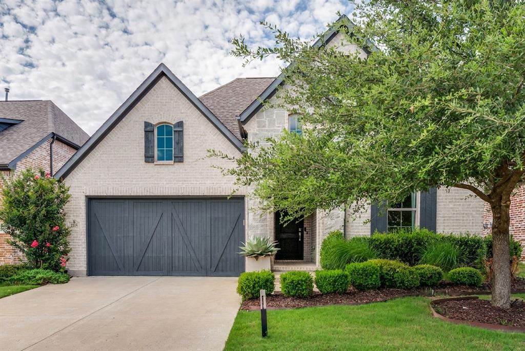 Custom Shaddock home in quiet cul-de-sac location in Stonebridge Ranch.  Beautiful dark real hardwood flooring meets you at the front door, continues down wide hallway and into large and open great room area.  Kitchen is well appointed:  walk-in pantry, oversized gas cooktop with vent-a-hood.  Giant island overlooks living and dining area.  Living room boats fireplace and double glass doors out to a covered patio.  Primary suite is separate from the other bedrooms, boasts large walk-in closet.  Luxury finish out!  Enjoy all the amenities Stonebridge Ranch has to offer:  miles of hike and bike trails, tennis courts, pickleball courts, swimming pool, numerous playgrounds, stocked ponds.