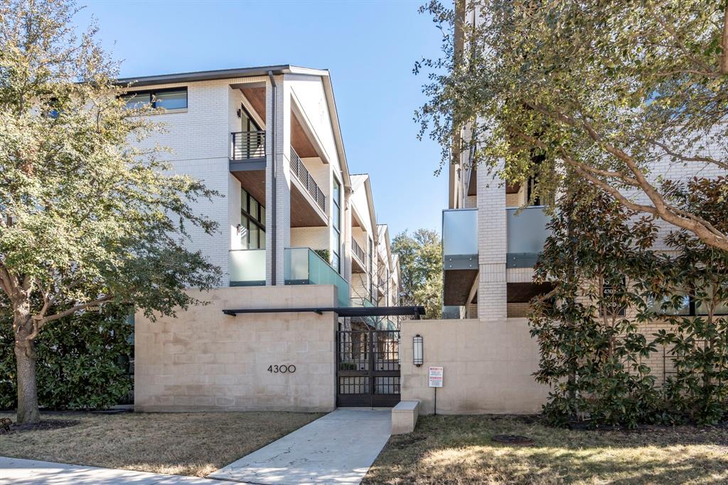 Experience modern luxury in this stunning 3-level condo nestled in the heart of HPISD. Designed by the acclaimed architects Bernbaum-Magadini. This residence features sleek, clean-lined architecture and a private elevator for effortless living. The open layout is perfect for entertaining, with every detail crafted to impress. Enjoy the convenience of a gated community and the practicality of an attached 2-car garage, with additional guest parking. A rare find blending sophistication, style, and functionality—don’t miss your chance to call this home!