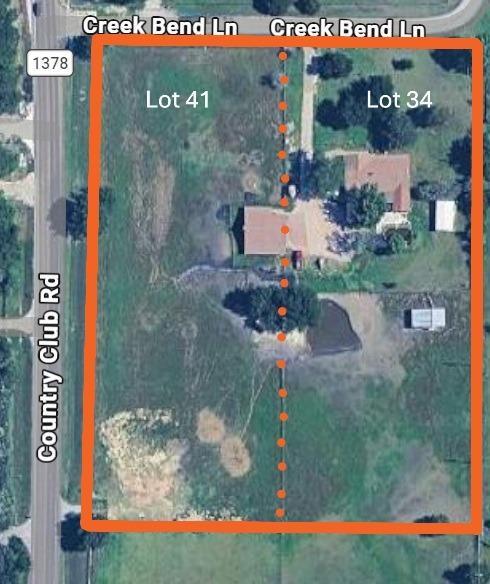 Attention home builders - custom home builders or people looking to build their own home  on almost 5 acres.  Have you been searching for that perfect site to call home for your family, horses, and a shop for a auto collection? Look no further!  Lovejoy ISD!  According to the plat, Lot 34 (2.363 acres with the home) and Lot 41 (2.34 acres with a 1,200 SQ.FT. covered patio and fireplace) combine to create approx. 4.703 acres. R2 Zoning allows for one home per 2 acres or two homes total.  This  unique property has an amazing advantage. Imagine your vehicle not needing to leave the driveway while your family members practice their barrel racing, dressage, ecaramuza, or team roping skills all while being just a few steps away from the kitchen table!  The covered patio with fireplace  situated away from the house in the center of the property awaits your family's  memories. It would make for a great place for fellowship & and might even be a potential venue for someone  with a small hospitality event business looking to host unique country events. The area has unbelievable long term land investment potential as evidenced by several 12,000 - 15,000 square foot homes currently under construction immediately near by and slated to be available by Q1 or Q2 of 2027.  Property is being sold as is but after minor modifications this livable 4 bedroom 3 bath  home with a huge carport could qualify students for district residency eligibility for this coming year within Lovejoy ISD.   At the south end of Lot 41 an approach has been build to bring heavy duty construction equipment to the property from Country Club Road (FM 1378 ). Why not build just one home now then build the other home later after the children have grown up with animals and gone out to make their way in the world?