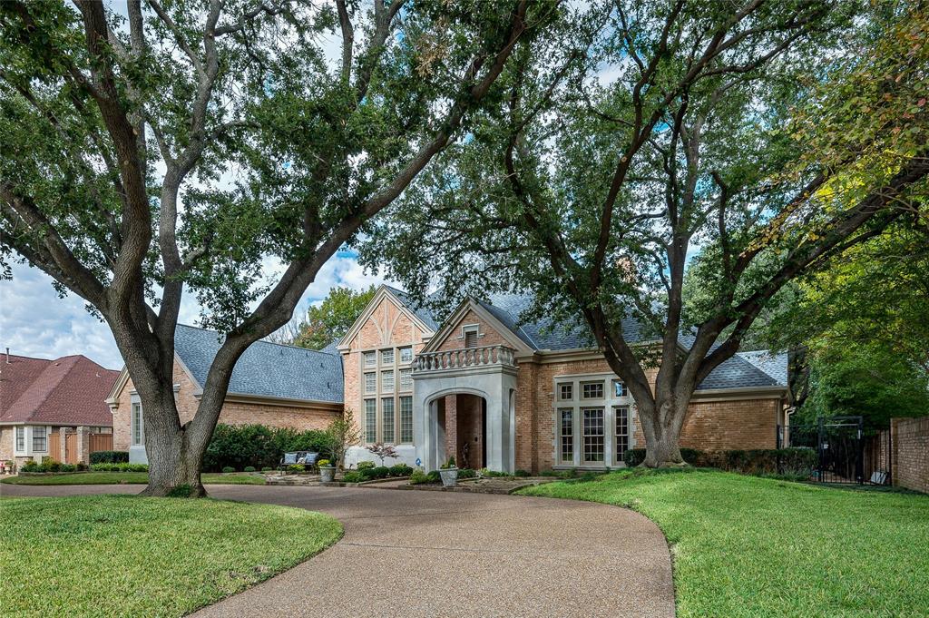 Rare opportunity to live situated on an almost one-acre heavily treed lot backing to a scenic creek and waterfall. Built by Todd and Hughes, with elegant design features throughout. Formal living room featuring a tall ceiling and gas log FP. The chef's kitchen features an island, upscale appliances, granite CT's and large WI pantry. The den is designed with walls of windows taking in the views, tall wood beamed ceiling and dramatic FP. The library, having luxurious paneling and built-ins also has a full bath enabling it to serve as a guest suite as well. Huge master having panoramic views, sitting area, beautiful fireplace, spa-like bath with air jetted tub, separate shower, dual vanities, barrel ceiling, bidet, and large WIC. Each secondary ensuite BR has an updated bath and balcony to take in the views. The enormous game room also has a full bath and could serve as a bedroom. Enjoy the private backyard oasis having panoramic views, large covered patio and sparkling pool and spa.