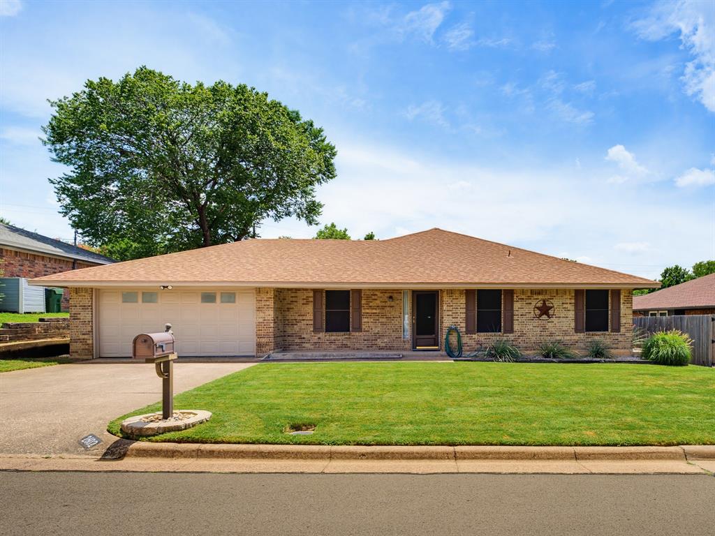Welcome home to this beautifully maintained 3-bedroom, 2-bath residence located in one of the area's most sought-after neighborhoods. Pride of ownership shines throughout, with years of loving care and attention to maintenance evident in every detail. The home features attractive laminate wood flooring, inviting living spaces, and exceptional curb appeal. Step outside to enjoy the large covered back patio, perfect for relaxing or entertaining. With no neighbors directly behind, you'll appreciate the added privacy and peaceful setting. This move-in-ready home offers comfort, charm, and a location you'll love.