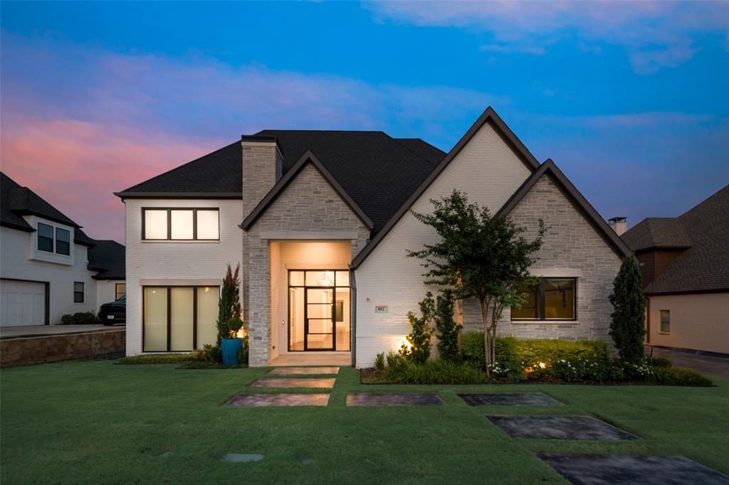 Gorgeous luxury home located in the award winning Carroll Independent School District ! This 2 story home contains 4 bedrooms - master down with a second bedroom with full bath down and a home office; Upstairs - a game room and two bedrooms with ensuite baths. An automated screened patio complements the gourmet kitchen, dining and family room trio. Gleaming hardwoods, custom & recessed lighting, gourmet kitchen with breakfast bar, multi-slide door from breakfast nook overlooking a swimming pool with a well manicured yard. Other luxury amenities include a Lutron Lighting System, specialty paint, tankless water heater, temperature controlled wine cellar, auto-shades & drapes, swimming pool, hot tub and an outdoor shower. This home sits on a premium lot and faces a greenbelt as well as a greenbelt in the rear. Pristine and move-in ready!