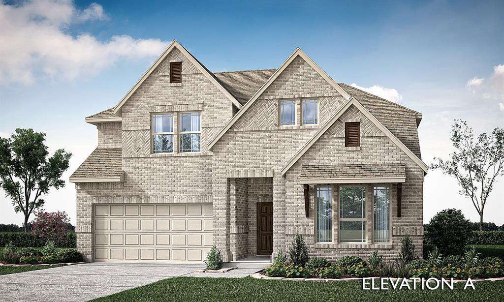 Brand New! Never Lived In! This Violet II by Bloomfield Homes offers 4 bedrooms, 3 bathrooms, game room, and media room. Situated in the desirable Wildflower Ranch community, this stunning home showcases exceptional curb appeal with upgraded white sage brick and an impressive 8' front door, leading into a thoughtfully designed open-concept layout perfect for both everyday living and entertaining, while the Deluxe Kitchen features shaker-style cabinets, an upgraded backsplash, and ample workspace that flows seamlessly into the main living areas; the home is enhanced with 2-inch faux wood blinds throughout, an upgraded rod iron railing, and a functional layout including both a game room and media room for added flexibility, along with a convenient tech center with built-in storage, while the spacious design also includes a deep 2-car garage for additional functionality, plus inviting outdoor living featuring a covered back patio with gas drop and an 8' patio door for easy access, all complemented by gutters and quality craftsmanship throughout. Visit Bloomfield Homes today at Wildflower Ranch to tour this gorgeous Violet II.