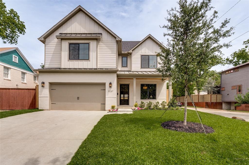 Exceptional new construction by longtime Lakewood builder, Frank Blanchard. Ideally positioned on a prime corner lot in Lakewood Heights just one block from Tietze Park. Thoughtfully designed with timeless style and everyday functionality in mind, this stunning 5-bedroom home offers an open, light-filled floor plan and elevated finishes throughout. The main level showcases beautiful hardwood floors, expansive sliding glass doors, and seamless indoor-outdoor living that opens to a spacious covered patio, perfect for entertaining year-round. At the heart of the home is a chef’s kitchen featuring Calacatta quartz countertops, an oversized island, double ovens, built-in refrigerator and freezer, wine fridge, walk-in pantry, and abundant custom cabinetry. A full bar area with sink and beverage fridge adds another layer of sophistication, while a convenient mudroom connects to the attached two-car garage. Upstairs, exceptional living space continues with a large game room complete with an additional bar area and sink, plus a separate media room offering incredible flexibility for entertaining, relaxing, or family living. Three generously sized secondary bedrooms with hardwood floors are complemented by two full baths, while the luxurious primary suite is a true retreat with a spa-inspired bath featuring a large walk-in shower, freestanding soaking tub, dual vanities, and two spacious walk-in closets.  This home has many extra features, including foam encapsulation, a hot water recirculation system throughout the home, zoned air conditioning & an engineered foundation with concrete piers. A rare opportunity to own a beautifully crafted, quality home in one of Dallas’ most sought-after neighborhoods.