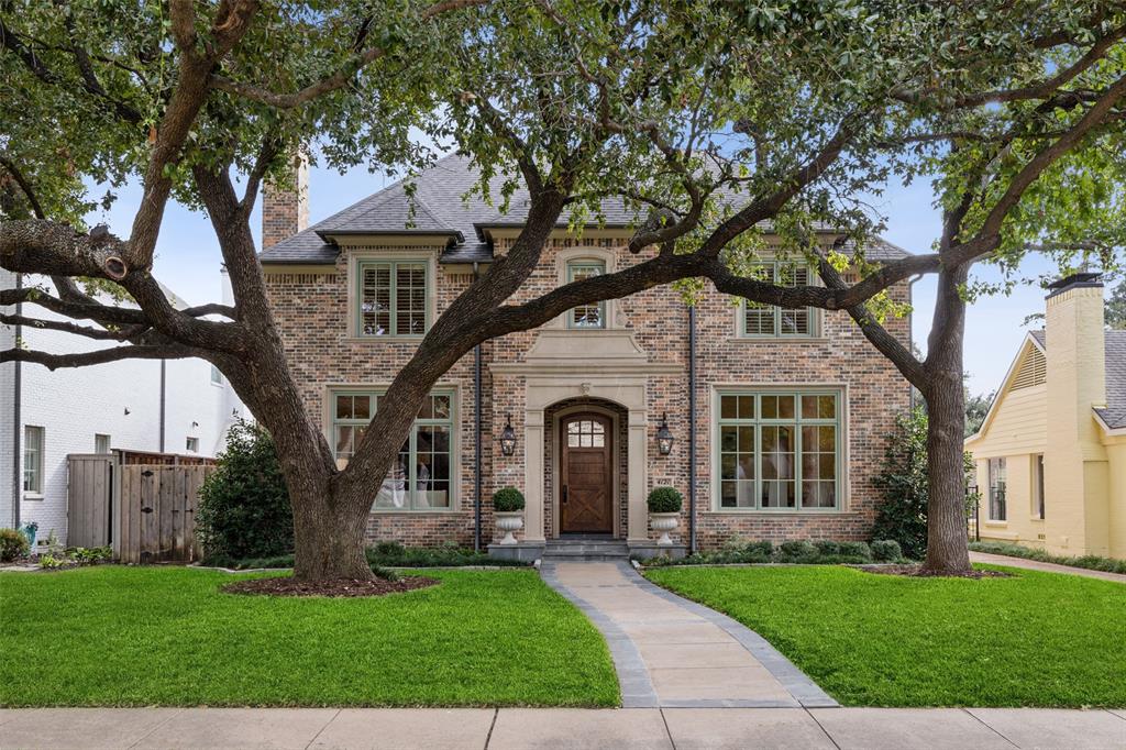 Stunning. Timeless. Transitional. Quality Construction by Terry Woldt. Original Owner. Hyer Elementary. Interior Lot. Desirable Center Hall Floor Plan. Generous Room Sizes. All Hardwood Flooring including Herringbone Patterned Flooring. No Carpets. Tailored Millwork and Crown Mouldings. Large Windows in Every Room. 11-Foot Ceilings on First Floor. 9-Foot Ceilings on Second Floor. Two Stairways. Two Oversized Stone Fireplaces. Architectural Detail includes Trayed Ceiling and Groin Ceiling. All Bedrooms enjoy Private Ensuite Baths and Walk-In Closets. Foodie Kitchen with 2 Dishwashers, Built-in Refrigerator, Commercial Gas Cooking Station, and Island with Prep Sink. Richly Appointed Office on First Floor. Large Mudroom, Powder Bath plus Extra Half Bath on first floor. Large Upper Back Landing with Built-in Desk, Shelving, and Cabinets. Gameroom as well as Utility Room on Second Floor. Sizeable Covered Back Patio with Built-in Grilling Station. Alley Entrance Garage with Electronic Gate. Room for a Pool if desired. Fantastic Location. Short Walk to Preston Center. Definitely a Forever Home!