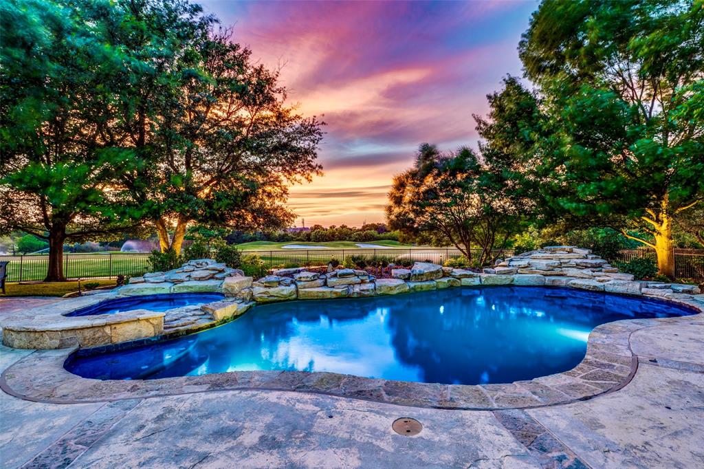 Delight in the extraordinary lifestyle that Castle Hills offers & indulge in this meticulously maintained sanctuary on a prime on over a half-acre Golf Course Lot! Experience luxury living in this stunning 5-bedroom, 5-bath custom home in sought-after Castle Hills, snuggled against a serene golf course setting.This home offers resort-style outdoor living with a meticulously landscaped yard & pool. Inside, a bright and airy layout invites. A gourmet kitchen opens to an oversized living room adorned with a fireplace & natural light.Offering two spacious guest suites on the ground level, two secondary bedrooms up & a private primary retreat up. The home encapsulates opulence & practicality in equal measures.Additional features include a billiards room, bonus living space, & three-car garage with motor court.The home's magnificent curb appeal accentuated by pristine landscaping & sweeping golf course views is truly striking.  Attached enhancement will provide additional property details.