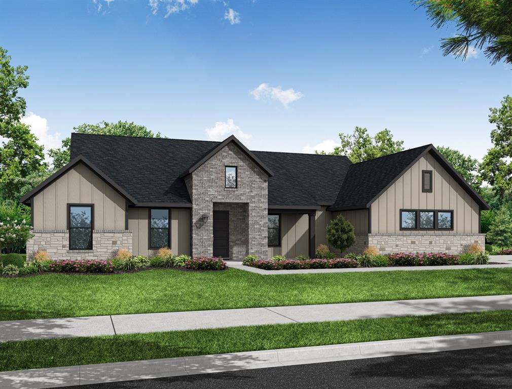 MLS# 21328352 - Built by Impression Homes - October 2026 completion ~ At Estates of Palmer, the Sycamore floorplan is part of the Hill Country Series, offering 2,702 square feet of single - story, open - concept living with 4 bedrooms, 3 bathrooms, a flex space, and a 2 - car garage. The plan pairs generous gathering spaces with a private split - bedroom layout designed for everyday ease. A covered front porch welcomes you inside, where the family room, dining area, and modern kitchen connect beneath a vaulted ceiling, creating a bright, open main living space at the heart of the home. The dining area gives the open layout a natural place for meals, conversation, and everyday connection. The kitchen is anchored by a large center island and walk - in pantry for function, storage, and flow. Set privately on one side of the home, the primary suite offers a comfortable retreat with a spacious primary bath and walk - in closet. Three secondary bedrooms are positioned on the opposite side, including a bedroom with convenient access to a nearby full bath. A flex space near the entry adds room for a home office, sitting area, or quiet retreat, while a covered backyard patio extends the living space outside. *Representative Image – Features, colors & specifications may differ per home