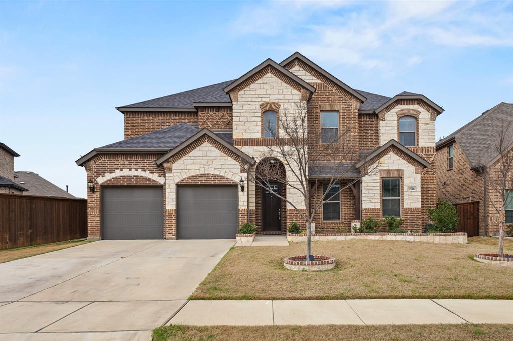 Like-New Home in M3 Ranch Mansfield ISD Built-In Equity + $5,000 Towards Closing Cost  Welcome to this beautiful, like-new home in the highly sought-after M3 Ranch community, zoned to top-rated Mansfield ISD — home was recently appraised at $753,000, offering instant built-in equity from day one. This spacious home features 5 bedrooms, 4 full baths, a private study, game room, media room, loft, and a 2-car spacious garage, all thoughtfully designed for comfort, flexibility, and modern living. The open-concept layout showcases engineered wood flooring throughout the main living areas, a chef-inspired kitchen with granite countertops, custom cabinetry, and bay windows that fill the space with natural light. All bathrooms feature quartz countertops, and the luxurious primary suite includes a spa-like upgraded shower and bay windows for added space and charm.
Additional upgrades buyers will love: blinds throughout the home, upgraded lighting, ceiling fans in most rooms, professionally finished epoxy garage flooring. Layout details: first floor includes the primary suite, a secondary bedroom, private study, and two full bathrooms. Upstairs, you’ll find three additional bedrooms, a game room, media room, loft, and two full bathrooms — offering excellent separation of space for guests, family, or entertaining. Situated at the end of a quiet street, this home offers extra parking and added privacy. A neighborhood park is just around the corner, and the large backyard provides plenty of room to create your dream outdoor space — whether that’s a pool, outdoor kitchen, storage shed, andor play area. To make this opportunity even better, the seller is offering $5,000 toward buyer closing costs or an interest-rate buy-down, helping reduce upfront expenses or monthly payments. Enjoy being within walking distance of the community amenity center, now open and offering resort-style features that enhance the M3 Ranch lifestyle.Located just minutes from new major developments