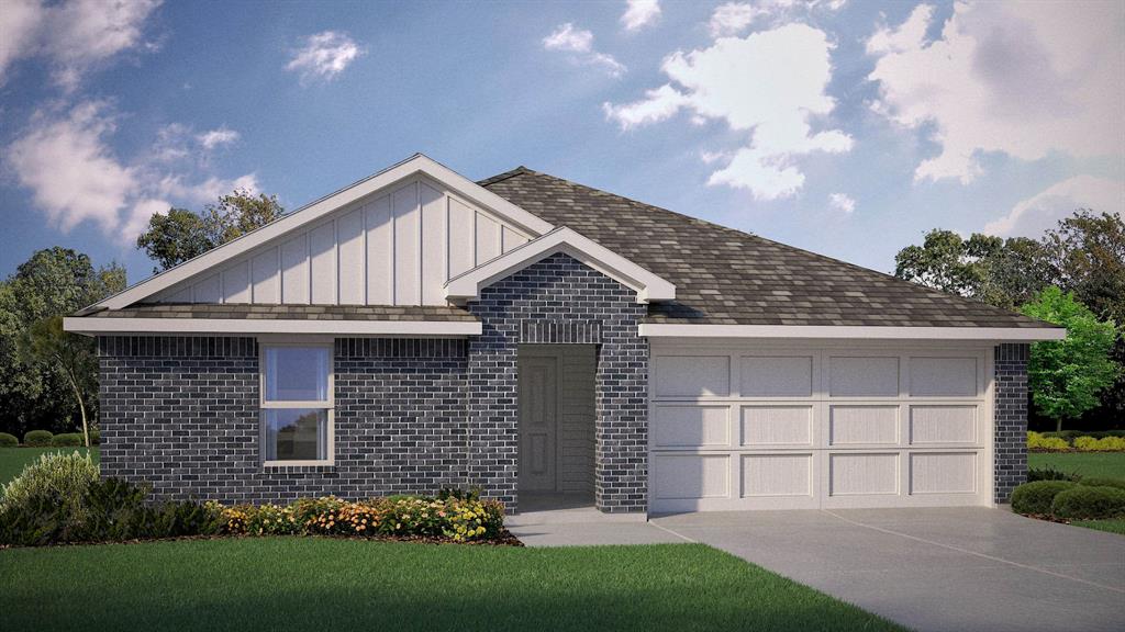 D.R. Horton America's Builder since 2002 is excited to serve as your new home builder in Lonestar at Liberty Trails, a fabulous unique master planned community in Justin and Northwest ISD! The single-story Bailey Floorplan, Elevation A, with an estimated Fall completion, offers 5 bedrooms, 2 bathrooms, and a 2-car garage with a spacious open-concept layout designed for flexible living. The family room, dining area, and modern kitchen flow together seamlessly, creating a warm and inviting central gathering space ideal for entertaining or everyday comfort. The chef-inspired kitchen showcases quartz countertops, 36” upper cabinets with hardware, stainless steel appliances, a gas range, stainless steel sink, center island, and a walk-in pantry for ample storage. The private primary suite includes an en-suite bath with dual quartz vanities, a 5-foot oversized shower, and a walk-in closet located directly off the bathroom. Four secondary bedrooms and a full bathroom with a quartz vanity top offer generous space for family, guests, or multi-purpose use such as an office or playroom. Luxury vinyl plank flooring enhances all main living areas and wet zones for durability and easy upkeep. Built with energy-efficient construction and equipped with America’s Smart Home Technology, this home also includes a tank water heater for added convenience. Exterior features include a landscape package, full sprinkler system with rain sensor, privacy fencing, and more. Future Community Amenities to include Club House, Dog Park, Fishing Pond, Pickleball, Playground, Pool, Splash Pad, Walking-Nature Trails and Sand Volleyball. Situated conveniently near Highway 114 and Highway 287, Lonestar at Liberty Trails provides convenient access to key roads, making it ideal for commuting and exploring the surrounding areas.