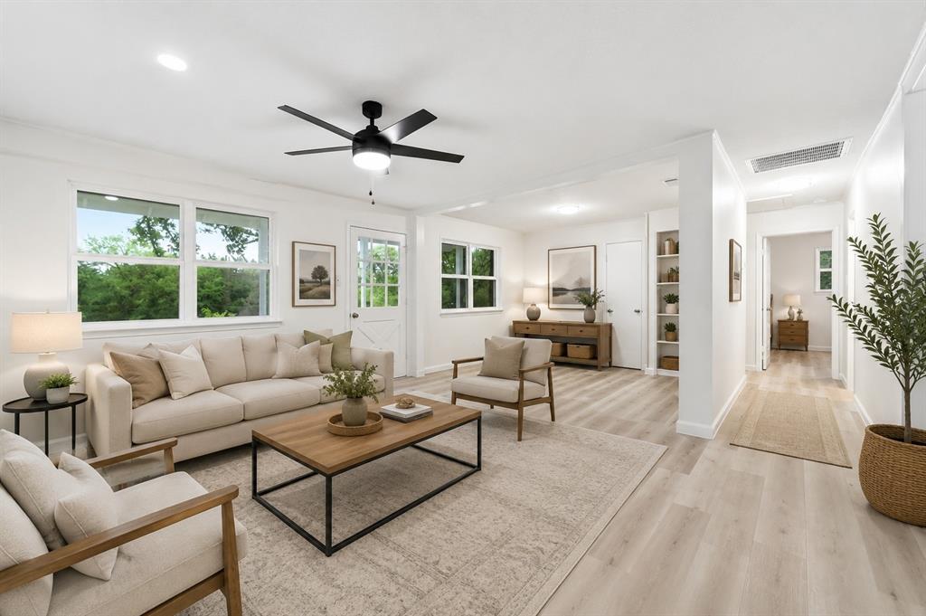 Tucked away on a sprawling 1.76-acre lot, this beautifully renovated home offers the perfect blend of modern comfort, functionality, and wide-open space. Thoughtfully updated from top to bottom, the property features new windows, flooring, central HVAC and heating systems, power panels, appliances, cabinetry, quartz countertops, fixtures, paint, and completely remodeled bathrooms—creating a truly move-in ready experience.

Inside, the bright and inviting layout is designed for both everyday living and entertaining. The spacious living area flows seamlessly into the fully updated kitchen and dining space, highlighted by abundant counter space, modern finishes, and an open-concept feel. The private primary suite features a stylish ensuite bath, while two additional bedrooms offer flexibility for guests, a home office, or creative space.

Step outside and enjoy the freedom that comes with nearly two acres of land. The expansive backyard provides endless opportunities for entertaining, gardening, recreation, or simply enjoying peaceful country-style living. A storage shed adds extra convenience and functionality to the property.

Offering the perfect balance of space and accessibility, this property is conveniently located near shopping, dining, schools, and local parks while still providing the privacy and room to spread out that’s becoming harder to find.