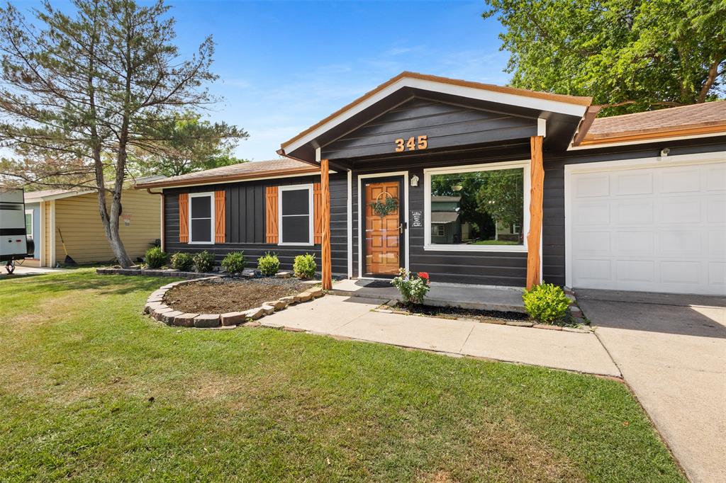Located in the heart of Burleson, this inviting 3-bedroom home offers modern updates, comfort, and convenience just minutes from Interstate 35 and downtown Burleson, providing quick access to shopping, dining, and entertainment.  Inside, the home features a renovated restroom, new carpet in the hallway, accent walls in the bedrooms, and a digital fireplace with floating shelves that create a warm and stylish focal point. Major upgrades include brand-new AC ducts and insulation, solar screens for improved energy efficiency, and an open layout that enhances flow and livability. The garage has been thoughtfully improved with a mudroom addition, installed AC, new ceiling lights and outlets, and a new garage door spring, making it a functional extension of the home. The spacious backyard includes a newly added 20x30 concrete slab, ideal for entertaining, outdoor seating, or additional use.