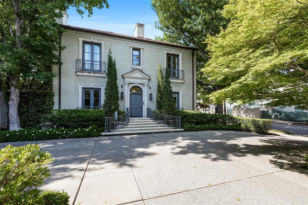 Quiet luxury nestled in the heart of Highland Park. This exquisite Italianate-style home graces a spacious 75 x 226 corner lot, offering both elegance & a luxurious living experience, boasting exquisite entertaining spaces and a host of upscale amenities. Featuring 4 beds & 5.5 baths, this residence provides ample space for comfortable living. Inside, you'll discover 3 inviting living areas & 2 elegant dining spaces, perfect for both daily living & hosting gatherings. Step into the heart of this home, where a gourmet kitchen awaits, equipped with top-of-the-line appliances, sleek countertops, & ample storage. The primary bedroom is a sanctuary of luxury, featuring dual baths & closets, providing a private oasis within this magnificent home. The outdoors features beautifully landscaped grounds, complete with a sparkling pool, a cabana, & multiple outdoor spaces for al fresco dining & entertaining. The gardens add a touch of serenity, creating a peaceful oasis within the city.