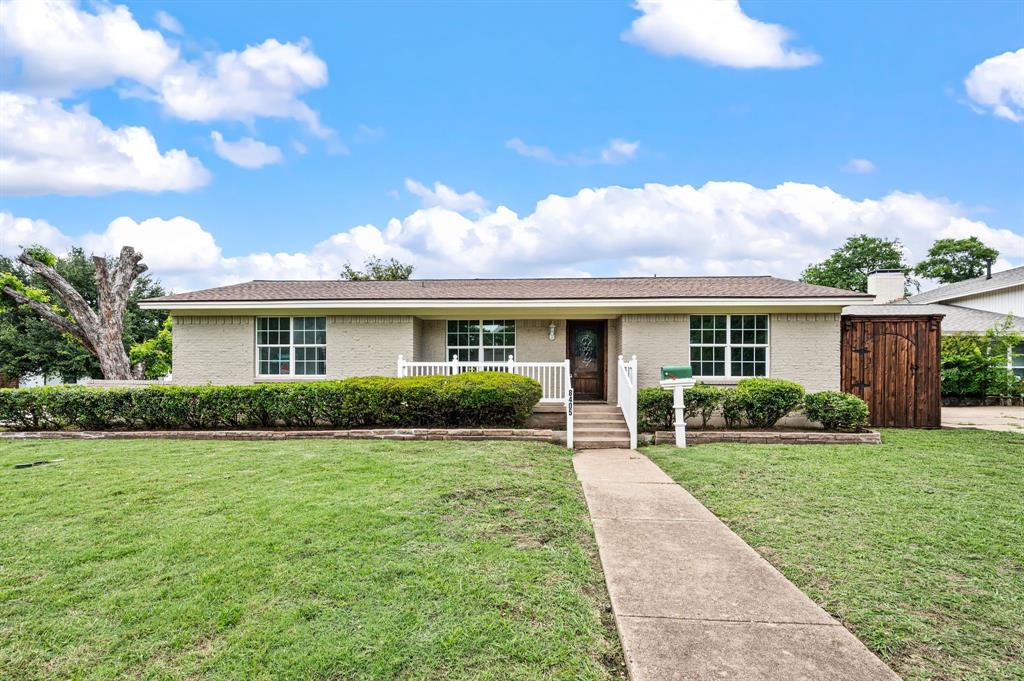 Welcome to Greenstone Drive! Minutes from all the fine dining and shopping, and easy commute to hwy 75, This cute 4 bedroom 2 FULL bathroom updated home is ready for its new owners! Inside you find an updated galley kitchen, two spacious living rooms and updated bathrooms, split bedrooms and updated flooring. Sitting on a corner oversized lot this property has a rolling gate for parking security and privacy, TWO high vaulted cedar wood covered patios and a large, spacious backyard with storage. The garage was converted to a large storage area but can easily be converted back into a garage if needed. This property also has one of the largest lots in the neighborhood and is walking distance to Northwood Park. This property is  being SOLD AS-IS.