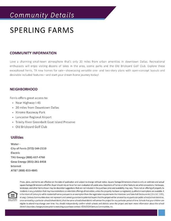 Sperling Farms - Residential