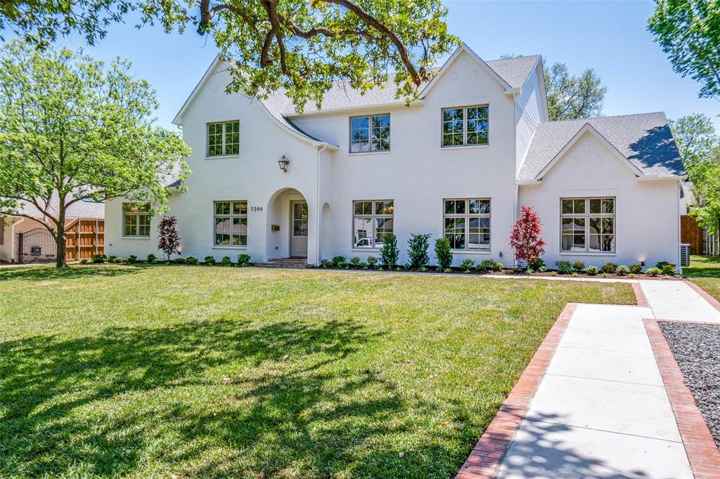 Nestled on an expansive .47-acre lot in the heart of Dallas, this timeless 6 bed, 5.5 bath residence is the result of an extensive renovation and expansion by H Designs—offering refined living with uncompromising attention to detail. The main living area features custom built-ins and a marble fireplace, creating an ideal space for both relaxed living and sophisticated entertaining. Abundant natural light enhances the open-concept layout, which flows seamlessly into the gourmet kitchen which is a true showpiece featuring top-of-the-line Thermador and KitchenAid appliances, and a professional-grade Ilve gas range. A stunning quartzite island anchors the space with plentiful seating, and a bar area with an ice maker and wine cooler for effortless hosting. A sunlit breakfast area provides an inviting setting for everyday meals. Adjacent to the kitchen, the combined pantry and laundry room is both functional and stylish, offering custom shelving, pull-out storage, a sink, built-in desk and space for a secondary refrigerator. Back hallway with mudroom built-ins leads to a private guest suite featuring white oak cabinets and marble flooring. Across the hallway, a secluded study is richly appointed with custom built-in desk and cabinetry. The first-floor primary suite serves as a tranquil retreat, featuring a spa-inspired bathroom with dual vanities, marble details, walk-shower, freestanding soaking tub, and an expansive closet complete with center island, abundant storage, and dedicated makeup vanity. Designer powder bath with statement wallpaper is conveniently located at the base of the staircase, which leads to four additional bedrooms, three full bathrooms, and a spacious upstairs game room complete with built-in homework stations. Expansive backyard with substantial room for a pool. A short walk from the scenic Northaven Trail, and minutes from dining and retail, this residence seamlessly blends timeless design, modern luxury, and exceptional functionality.
