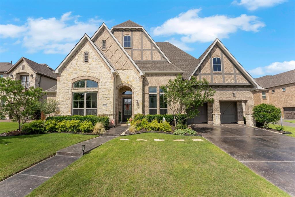 Welcome to 841 Ivy Glen Ct—a stunning home inspired by the desirable Britton model, impressing from the first glance
and continuing to captivate with every detail. Located in a quiet cul-de-sac on one of the most sought-after lots in
Prosper’s prestigious Star Trail community, this 4-bedroom residence features each bedroom with an ensuite bathroom,
epitomizing luxury with designer upgrades throughout. Inside, 12-foot ceilings rise to 16 feet in the great room,
accented with beautiful shiplap, expansive windows, and panoramic views of your private resort-style backyard. The
chef-inspired kitchen boasts custom cabinetry, an oversized island, a 6-burner gas cooktop, dual ovens, a walk-in

pantry, and striking pendant lighting, flowing seamlessly into a beamed dining area and family room. A 12-foot, three-
panel sliding glass door opens to an outdoor oasis with a travertine patio surrounding a 15,500-gallon saltwater pool.

Enclosed by lush trees and a stained cedar fence, the backyard is perfect for lounging, entertaining, and enjoying Texas
sunshine. Each of the four bedrooms has a private en suite, including a primary suite with floor-to-ceiling windows, a
spa-like bathroom, and a large walk-in closet. Behind French doors, find a private office with built-ins and a media
room ideal for movie nights or game days. The three-car tandem garage offers ample storage and a mudroom entry.
Built to endure, the roof was replaced in 2025 with a Class 4 high-impact system, and in 2023, the dual HVAC systems
were upgraded with new compressors, coils, and refrigerant lines, ensuring energy efficiency and year-round comfort.
Located in the award-winning Prosper ISD, minutes from the Dallas North Tollway expansion and steps from Star Trail’s
amenities, this home offers more than luxury—it provides a vibrant, active lifestyle in one of Texas’s most desirable
communities, perfect for families seeking comfort, convenience, and community in a beautiful setting.
