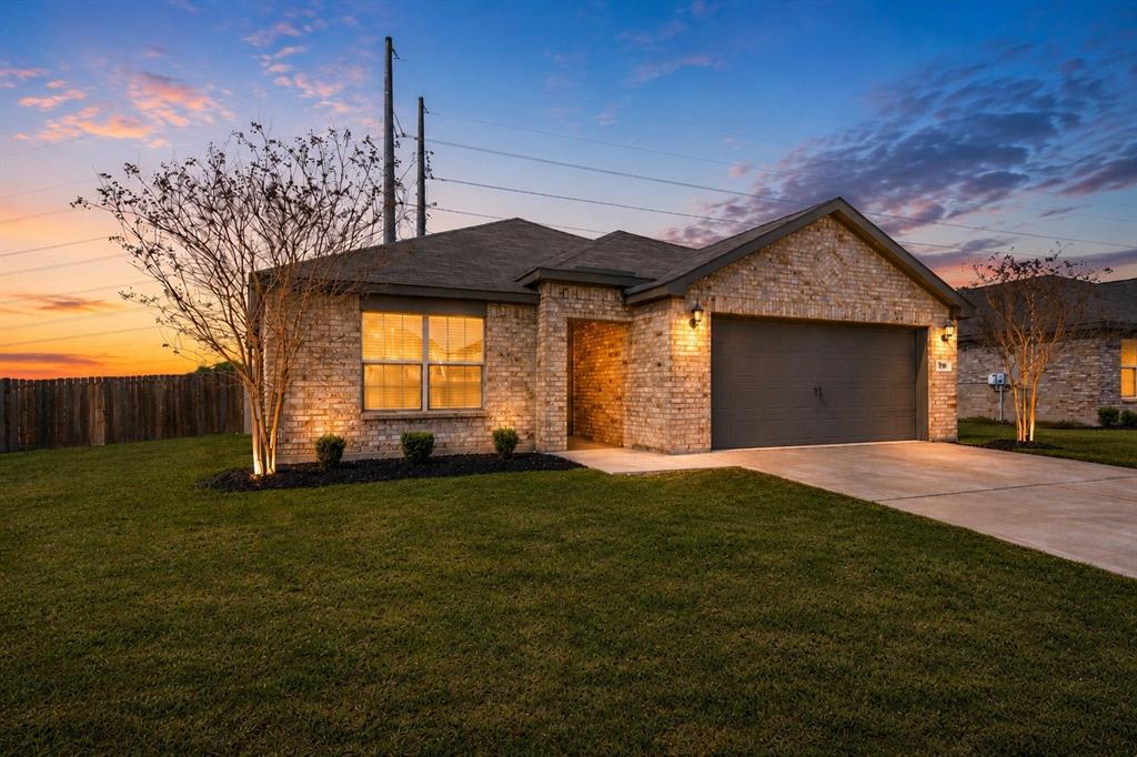 Like-new and move-in ready, this beautifully refreshed Rio Grande floor plan offers a rare opportunity to own one of the larger lots in the neighborhood, backing to open green space within highly regarded Northwest ISD. Fresh interior paint and luxury vinyl plank flooring create a clean, cohesive feel throughout, while abundant natural light adds warmth and comfort to the home’s open-concept design. The spacious living and dining areas flow seamlessly into the well-appointed kitchen featuring granite countertops, ample cabinet and counter space, a new oven and dishwasher, plus a refrigerator that conveys, making the home truly turnkey. Thoughtfully designed with three bedrooms and two baths, the layout balances everyday functionality with comfortable living. The oversized backyard is a standout feature, offering an uncommon sense of openness and space that is hard to find at this price point, with no rear neighbors and peaceful green space behind the home. Built in 2020 and thoughtfully updated, this home delivers the feel of new construction without the wait. Residents of Chisholm Springs enjoy access to a community pool, clubhouse, fitness center, playgrounds, basketball court, and walking trails, all conveniently located near shopping, dining, and major highways in one of Newark’s fastest-growing areas.