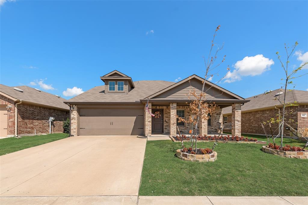 BRAND NEW ROOF INSTALLED JUNE 2026! Beautifully Maintained 4 Bedroom and 2.5 Bath Home in Master-Planned Community of Fate, TX!
Welcome to this charming home featuring great curb appeal and an inviting front porch with a swing, perfect for enjoying your days! Inside, the open concept layout seamlessly connects the kitchen, dining, and living areas, allowing the cook to stay engaged during gatherings. The spacious living room offers vaulted ceilings and abundant natural light. The primary suite is privately located on the first floor, while upstairs includes three secondary bedrooms and a versatile loft ideal for a home office, playroom, or flex space. Additional Features of this home are the Epoxy coated garage floor, separate utility laundry room, stainless steel appliances, granite countertops, luxury vinyl plank flooring in high traffic areas, large backyard with tall privacy fence with a pergola. This home is located in a desirable master planned community near Lake Ray Hubbard with top-tier amenities such as parks, a dog park, jogging or bike trails, fitness center, clubhouse, pools, and on site schools.  Access to HWY 66 and 30 with plenty of restaurants, entertainment, and retail centers.