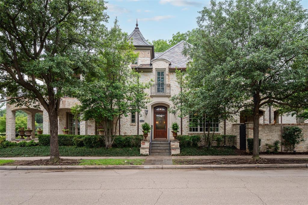 Look no further...the home you've been looking for in Highland Park ISD is now available!  This gorgeous 4 bedroom property with an elevator is perched on a corner lot that overlooks the well known Dallas Country Club golf course.  This home was recently freshened up with new paint, new carpet in all the bedrooms and media room, new wood flooring, and lush landscaping. French doors surround the front side of the property on both floors that allow for early morning coffee while taking in the beautiful views.  Entertain your friends and family with the oversized formal dining room and chefs dream of a kitchen.  This kitchen boasts a subzero refrigerator and freezer, Viking cooking range with double ovens, an additional oven across the room, warming drawer, convection oven, drawer refrigerator and freezer, two dishwashers, an additional sink for food prep in the island, and a butler's pantry with ice machine.  All bedrooms are located upstairs and have ensuite bathrooms. The primary bedroom features a cozy sitting area with wet bar and refrigerator, oversized balcony, and dreamy walk- in closet.  Fourth bedroom is oversized and could easily be used as an exercise room or game room.
