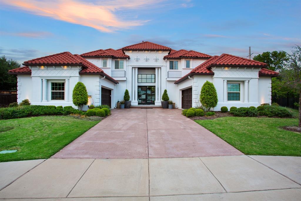 Welcome to a masterpiece of modern luxury, nestled on a sprawling .466-acre lot. Located in the neighborhood of Latera, one of Frisco’s most desirable & gated communities. It features 7 opulent bedrooms, each w its own ensuite, plus another half bath for guests. The interior includes a sophisticated living space w a modern fireplace alongside a massive dining area overlooking the backyard. The home features 2 grand, elegant sliding glass doors, each designed to marry the indoor & outdoor spaces while flooding the home w natural light. The home was designed for both entertainment & tranquil living, boasting a vast, resort-style pool that promises endless relaxation. Sports enthusiasts will appreciate the private basketball court & the cutting-edge golf simulator, offering an unparalleled at-home athletic experience. The upstairs offers plenty of space with the game room & a state-of-the-art media room, perfect for hosting movie nights or enjoying intimate gatherings. Welcome home!
