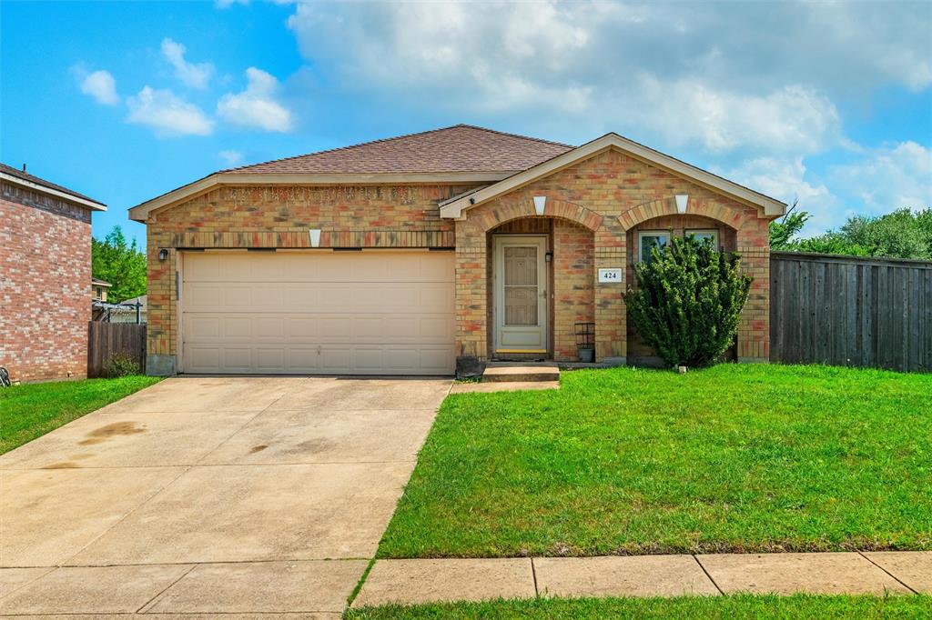 Come and check out this spacious corner lot home with no HOA in Hutchins! As you enter the home, you have a large open living space and an office space. This home features plenty of room for entertaining as you have two full size living spaces! The second living space is open to the kitchen. The kitchen features stainless steel appliances and they all stay as well as the washer & dryer! The large primary bedroom with ensuite provides privacy as it's in the back of the home off the second living space. You have two secondary bedrooms and they all come with wooden blinds installed. A full size bathroom completes the rooms. There have been several improvements to give the new homeowner peace of mind. A brand new water heater was installed in 25', new windows were installed in 24', and a water softener was added! Step outside to your covered backyard oasis that features a deck that was added as well! There is also a 7 foot fence for privacy.  It's a short walk to the elementary and high school. Quick access to I-20, I-45, just 20 minutes to downtown Dallas!