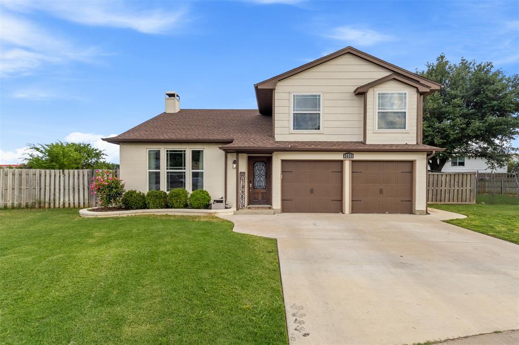 Welcome to 8800 Crestbrook Dr, a 3-bed, 3-bath home on an oversized quarter-acre lot in Fort Worth! This inviting property blends modern upgrades with warm, comfortable living spaces. With vaulted ceilings, great natural light, updated flooring, and a cozy wood-burning fireplace. The kitchen features quartz countertops, soft-close cabinetry, and generous storage, flowing easily into the living and dining areas. Recent HVAC upgrades with an integrated air-purification system, along with updated windows, boost comfort, air quality, and efficiency. The remodeled bathrooms add a fresh, modern feel.
The large private backyard offers space to relax, entertain, or play, plus a storage shed-workshop for tools or hobbies. Located in Eagle Mountain–Saginaw ISD and close to shopping, dining, parks, and Lake Worth — this home offers the perfect blend of comfort, charm, and convenience!