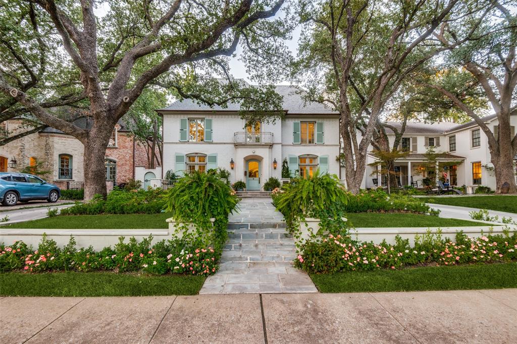 Welcome to an exceptional, traditional 5-bedroom home in University Park offering 6,585 square feet of luxury living. Designer-owned, it is a true masterpiece with every room meticulously decorated to perfection. Step inside and experience the elegance of this thoughtfully planned space featuring gorgeous living areas, a gourmet lacquered kitchen, spacious bedrooms, an office and a playroom. Every detail, from custom paint and drapery to luxurious hardware and fixtures, has been carefully considered. The exterior is a piece of art with a stunning new front lawn, resurfaced circle drive, and outdoor lighting make a grand impression. The backyard has a resurfaced pool ready for entertaining, complimented with a well-mantained patio area. Updates include: new French doors, windows, and lighting throughout, plus a state-of-the-art DaVinci roof and improved drainage solutions. Don’t miss the opportunity to own this exquisite property, where every corner exudes style and sophistication.