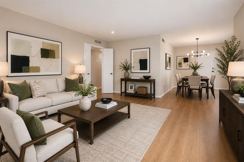 Welcome to Preston Hollow! HOA dues include all utilities, internet, full access to four swimming pools, landscaping and exterior building maintenance. HOA management onsite. This charming updated, lock and leave first floor condo is situated in the highly sought after Preston Royal neighborhood of Dallas. Beautifully remodeled kitchen and bath with quartz countertops and stainless steel appliances. Newly painted. 2 generous bedrooms with walk in closet. Light and bright with plenty of natural sunlight. The 5800 Royal Lane complex is a 24 hour gated community. One covered carport parking space nearby and additional parking available. This beautiful property is quiet, peaceful and surrounded by large shady trees. You are moments away from the prestigious Preston Royal shopping center. Walk to upscale dining, shopping, and anything else you might need. You do not want to miss seeing this turnkey gem! Note- 20 lb pet limit (30 lb combined for 2 pets).