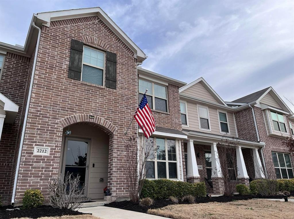 Priced to sell! Built by Historymaker Homes. Residents of this community enjoy access to Denton’s two major universities, the University of North Texas and Texas Woman’s University. This 3 bedroom, 2.5 bath, 2 car garage Houston model boasts Cordovan Expresso stained maple wood kitchen cabinets throughout. The Kitchen uppers have crown molding with two Whirlpool stainless steel appliances including stove, dishwasher, and a 24 cu. ft. LG door in Door refrigerator. Carpet and luxury vinyl plank through out first floor and in all wet areas. Oversized 21'1' x 20'1' well lit garage fits two cars easily and has extra shelved storage. Iron balusters and stained handrails up and down the stairs. Primary bath has 60 inch dual sink vanity and a 60 inch oversized walk in ceramic tile shower. Loft area on second floor. Box out window in Family room. Built in cabinets above the GE washer and GE Dryer. Living room and all bedroom have ceiling fans. 2 inch faux wood white blinds, Wi-fi enabled garage door opener, Ring home alarm system with front and back cameras. Non-smokers and no pets. Community includes common areas with Green space and covered cooking pavilons. Come schedule a showing today!