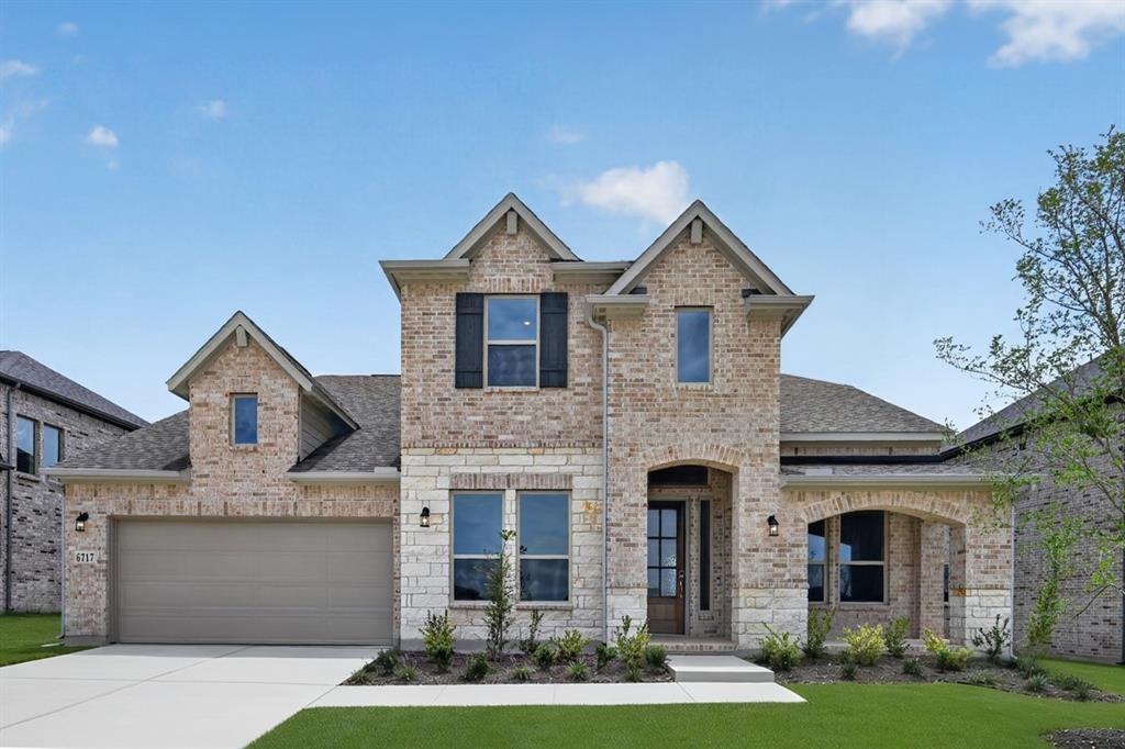 What's Special: 1st Floor Guest Bedroom, Covered Patio, 2-Story Great Room with a Fireplace, North Facing Lot. New Construction - Ready Now! Built by Taylor Morrison, America's Most Trusted Homebuilder. Welcome to the Amber at 6717 Alvarado Drive in Highland Lakes! This thoughtfully designed home begins with a welcoming foyer and a study before opening to a spacious dining area and kitchen with a large island, perfect for gatherings. The great room is filled with natural light from expansive windows, creating a warm and inviting space. The first-floor primary suite offers a relaxing retreat with split dual vanities, a walk-in shower, a soaking tub, and a convenient connection to the laundry room. An additional bedroom downstairs is ideal for guests, while upstairs features secondary bedrooms, a game room, and a separate media room for entertainment. Life at Highland Lakes in McKinney, TX, blends serene outdoor living with modern comfort, where weekends can be spent by the pool, exploring scenic trails, or enjoying the fitness center. Plus, there are no MUD or PID taxes, and the community is zoned for the highly rated Prosper Independent School District. Additional highlights include: tub and shower at primary bath, media room. MLS#21129768