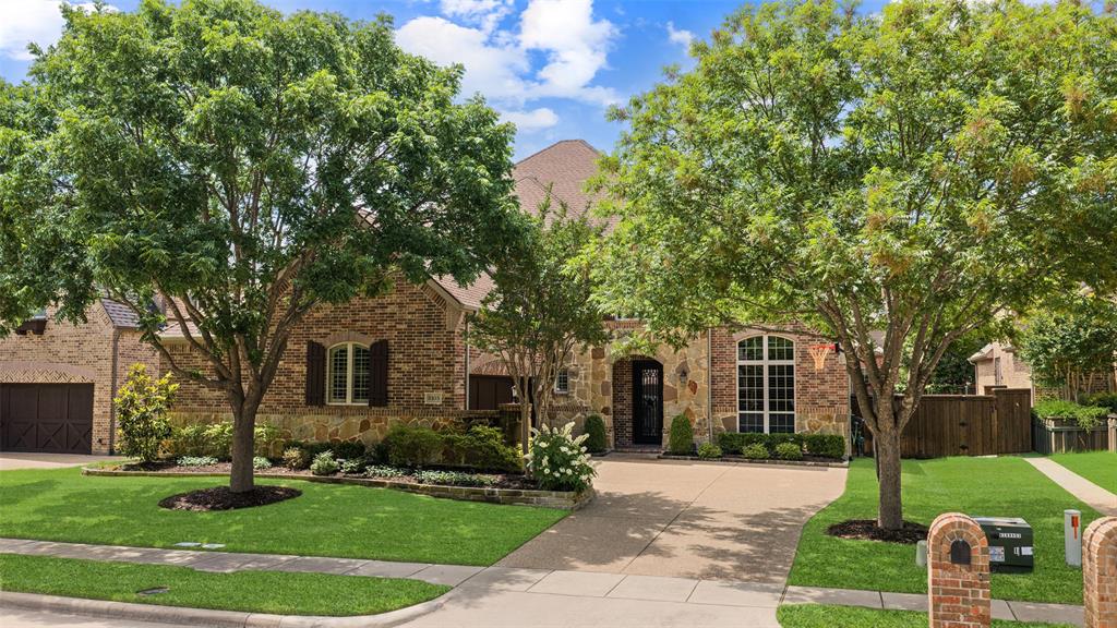 Welcome to this exceptional home tucked away at the end of a quiet cul-de-sac in one of Stonebridge Ranch’s most coveted communities. Showcasing stunning curb appeal and an incredible backyard pool oasis, this residence offers the perfect blend of luxury, comfort, and functionality.  From the moment you step inside, you’re greeted by soaring ceilings, rich hardwood flooring, and a dramatic sweeping staircase that creates a grand first impression. Designed for both entertaining and everyday living, the open-concept layout is filled with natural light and features walls of windows overlooking the sparkling pool, spa, and beautifully landscaped backyard oasis.  At the heart of the home, the gourmet kitchen is a chef’s dream with abundant cabinetry, an oversized island, granite countertops, double ovens, and a 5-burner gas cooktop—all seamlessly opening to the spacious living areas.  The private primary suite is a true retreat, highlighted by bay windows that flood the room with natural light. The spa-inspired bath offers a large soaking tub, oversized walk-in shower, and a relaxing atmosphere designed for unwinding at the end of the day.  A secondary bedroom with full bath downstairs provides the perfect setup for guests, a mother-in-law suite, or nursery. Upstairs, you’ll find three additional bedrooms, a versatile play area, and a media room currently designed as a golf simulator—offering endless possibilities for entertainment and recreation.  Located within highly acclaimed Frisco ISD and just minutes from major highways, shopping, dining, and all the amenities Stonebridge Ranch has to offer, this home truly has it all!