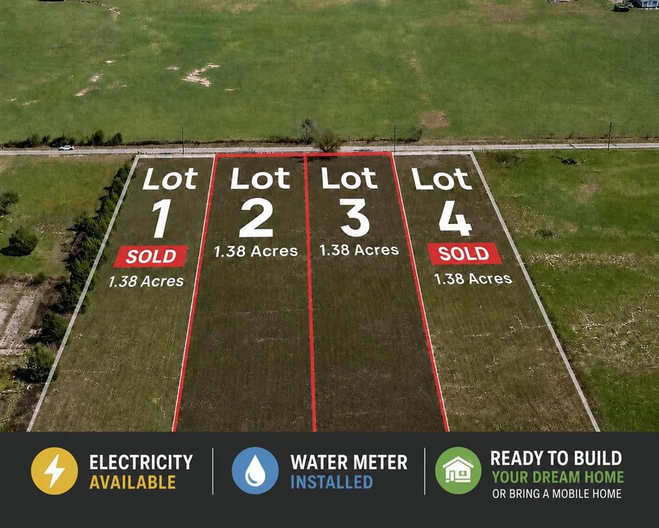Amazing opportunity! NO RESTRICTIONS;  Land is ready to build your dream home from the ground up or a manufactured home. Property already has WATER METER and ELECTRICITY at the street, and an INSTALLED CULVERT and DRIVEWAY; Enjoy the tranquility of country living with lots of room for family gatherings, animals to play, build a workshop or have an RV or boat. Near to highway 20.  ***LOT 3 NEXT DOOR ALSO FOR SALE, SEE MLS 21185603, 1.38 ACRES... CAN PURCHASE BOTH FOR A TOTAL OF  2.76 ACRES!*** Come and check out this ranchette and make it your own!