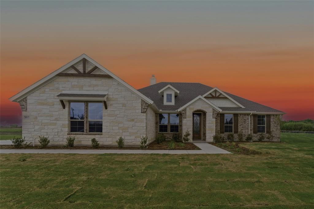 Ask us about our Trade In Trade Up program, we can buy your home! We are excited to introduce a brand new floor plan called the Salado! The entry is open to a bright flex Room on the right. The private owner's suite is separate from bedrooms 2 through 4. The owner's suite is complete by including a garden tub, separate shower, private commode, walk in closet, and dual, separate vanities. Adjacent to the owner's suite is the large living room with a fireplace option and open to the spacious island kitchen.