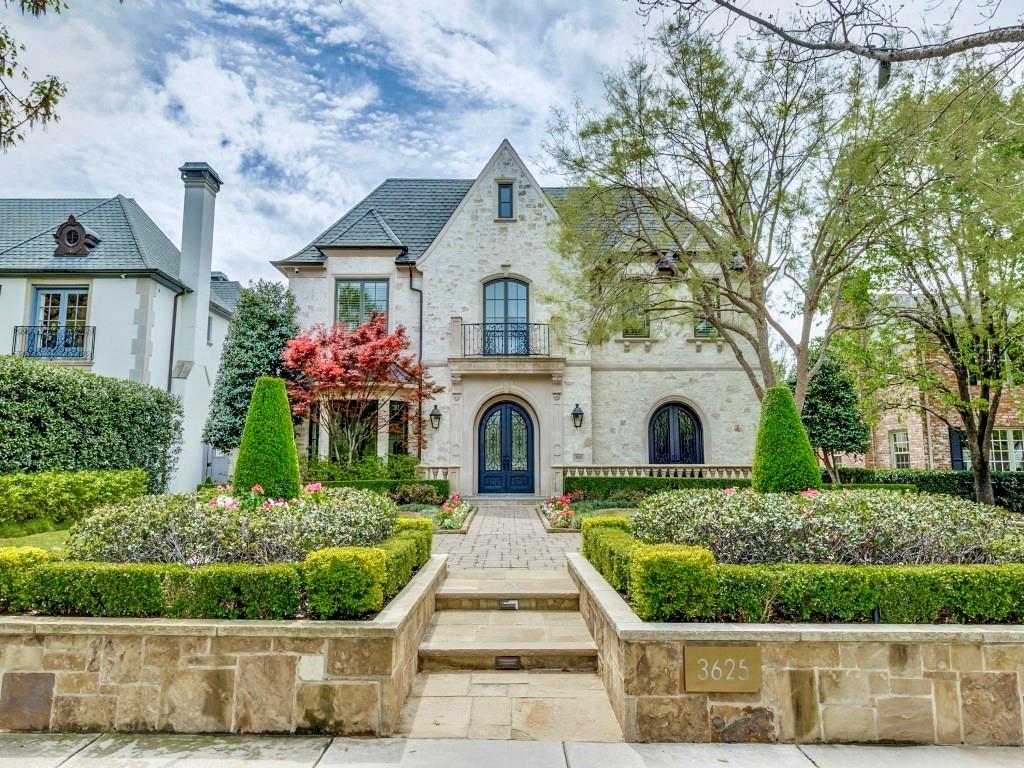 Nestled on the most prestigious street in University Park's fairway, this custom-built home blends modern luxury with practical living. With 5 bedrooms, 7 baths, and 7,330 sq. ft., it offers both comfort and sophistication. A circular drive leads to a grand two-story foyer with a sweeping staircase, limestone floors, and Venetian plastered walls. Graceful formals showcase wide-plank hardwoods, intricate molding, and large windows. An arched hallway opens to the casual living areas, including a family room with built-ins, a fireplace and french doors. The wet bar and wine room, with an adjacent vaulted space are perfect for entertaining, wine tastings, or a quiet study. The gourmet kitchen is the heart of the home, featuring a large island, sleek Neolith counters, high-end appliances, decorative lighting, a walk-in pantry, butler's bar, and a small office area. A pool bath and mudroom, lead to the private backyard oasis, complete with an updated pool, built-in grill, outdoor seating and cozy fireplace. Upstairs, the primary suite impresses with a sitting area, fireplace and separate his-and-her baths with walk-in closets. Three additional en-suite bedrooms, plus a laundry, linen closet, media and exercise room, complete the second level. A 5th bedroom or playroom occupies the third floor, along with walk-in attic space. Situated on a 70 x 170 lot, this home is just minutes from top-rated schools, parks, and city amenities making it a perfect blend of luxury and location.